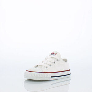 NWT Converse Baby Chuck Taylor All Star Classic Low Sneakers, White, Size 4
